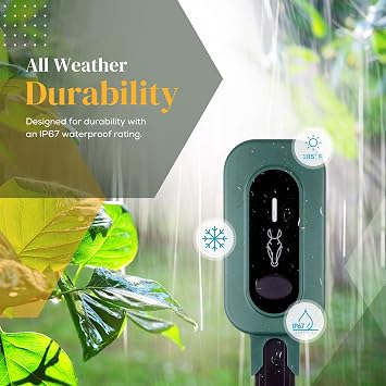 PLANTRON Afra II Smart Soil Moisture Sensor by LINKSTYLE 3-in-1 Soil Moisture, Temperature and Luminosity Monitoring, IP67 Waterproof, Indoor/Outdoor [Requires Hub to Work] - 3Pack