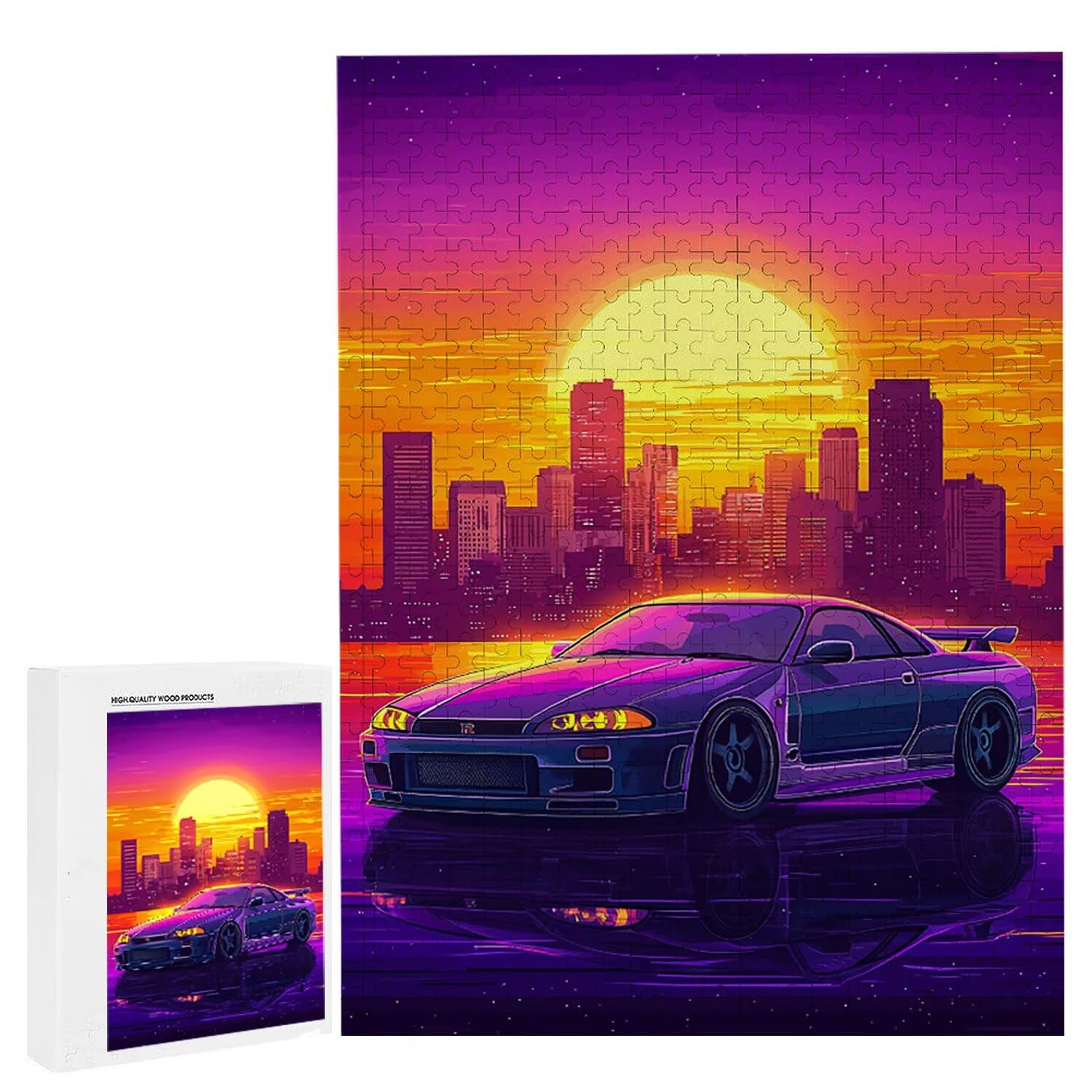 1000 sztuk puzzli, zachód słońca 1000 sztuk puzzli dla dorosłych, prezent rocznicowy, prezent świąteczny, dekoracja domu, zapobieganie degeneracji mózgu u osób starszych v-850
