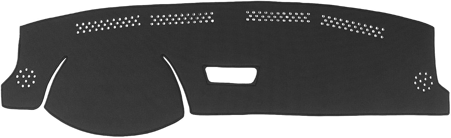WellVisors Black Dash Mat Dashboard Cover Compatible with Subaru 2002-2007 Impreza Sedan Wagon Black