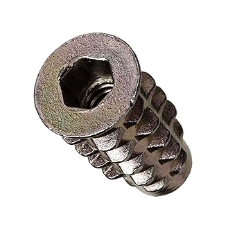 E-Z LOK - 901024-20 E-Z Lok Threaded Insert, Zinc, Hex-Flanged, #10-24 Internal Threads, 0.787