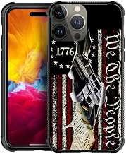 DJSOK Compatible with iPhone 15 Case，Design Pattern Back Bumper Anti Scratch Reinforced Corners Soft TPU Caver,Cases for Men Women-Classic American Flag 1776 We The People