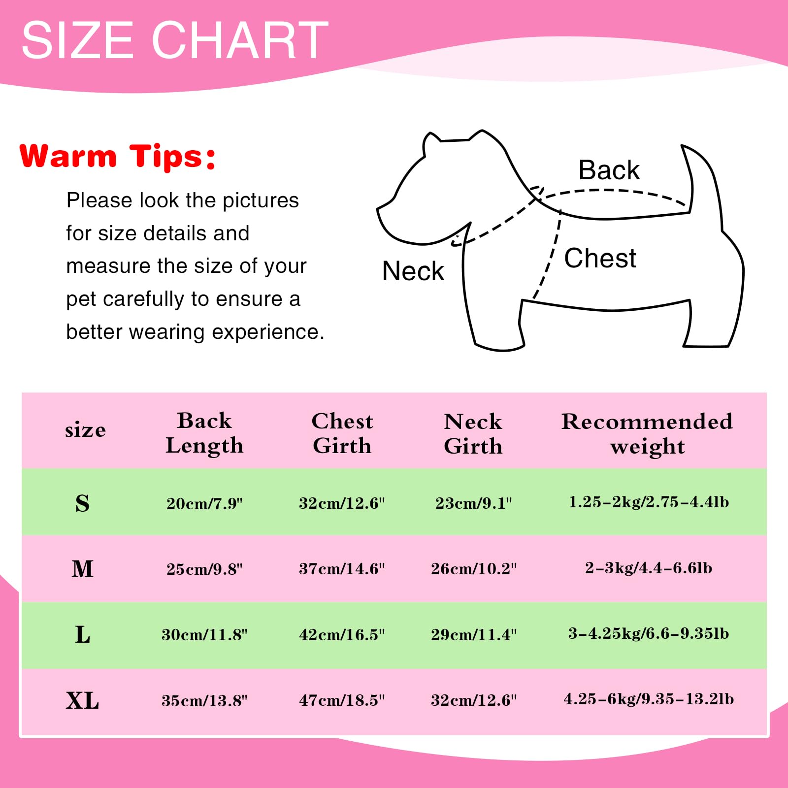 Yaopelky 2 Pieces Small Medium Dogs Summer Clothes Dog Striped Shirt Cute Flower Strawberry Embroidery Vest Pet Outfit for Chihuahua Yorkie Teddy (Pink-Green - Image 3