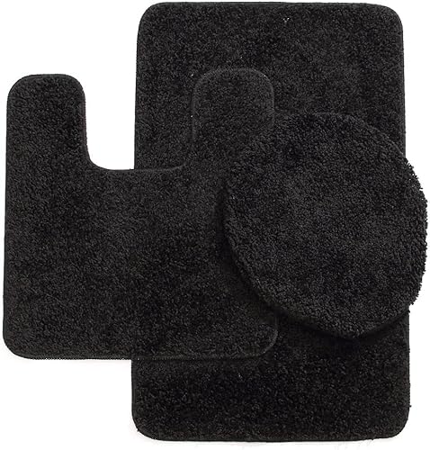 Miniatura 8 de BH Home & Linen Monte Carlo Spa Collection - Juego de 3 alfombras grandes de 20 x 31 pulgadas, contorno de 20 x 20 pulgadas, tapa de 18 x 19