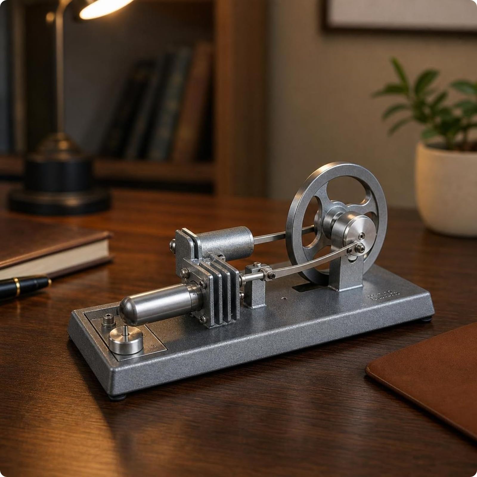 MagiDeal Motore Motore a Ciclo Chiuso Scientifico | In Metallo, Modello chiuso, STEM, per Laboratorio, Studenti, Collezionisti