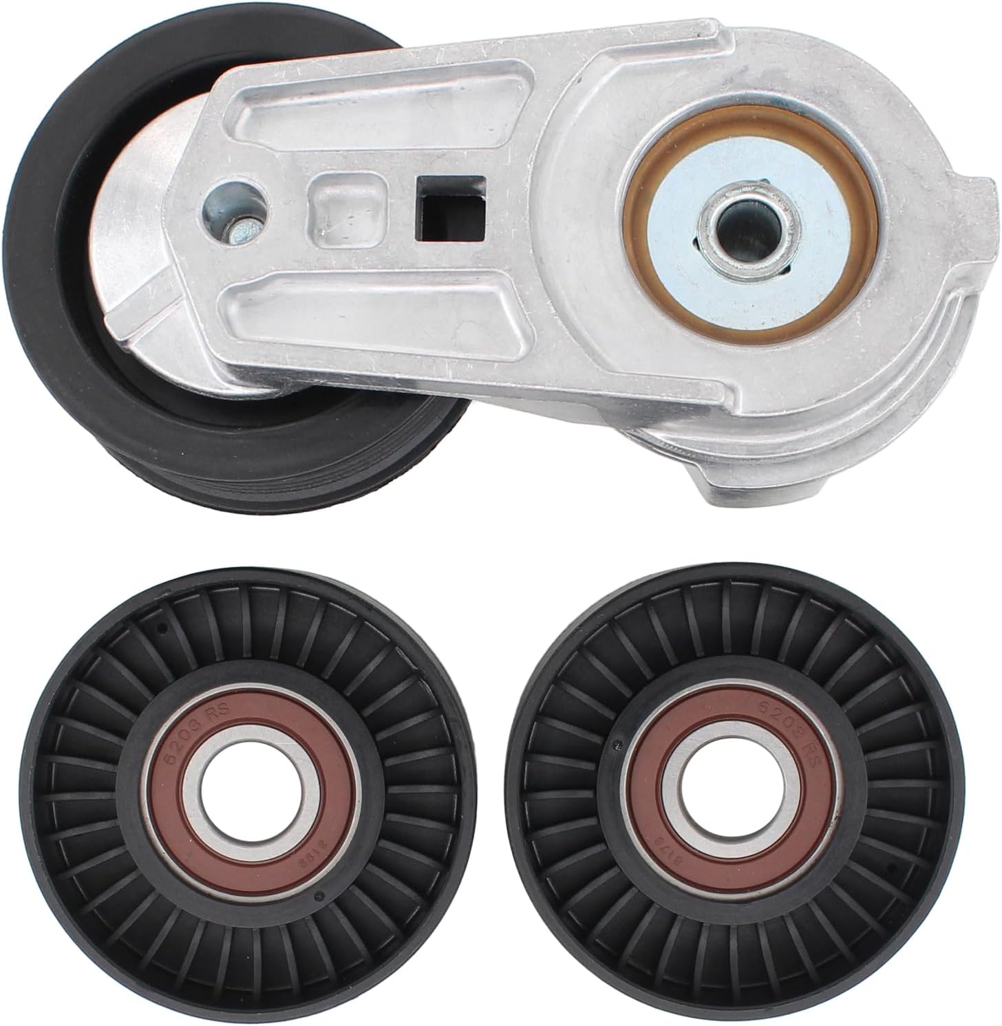 MOTOKU Belt Tensioner and Serpentine Belt for Dodge Ram 1500 2500 3500 5.7 2003-2008