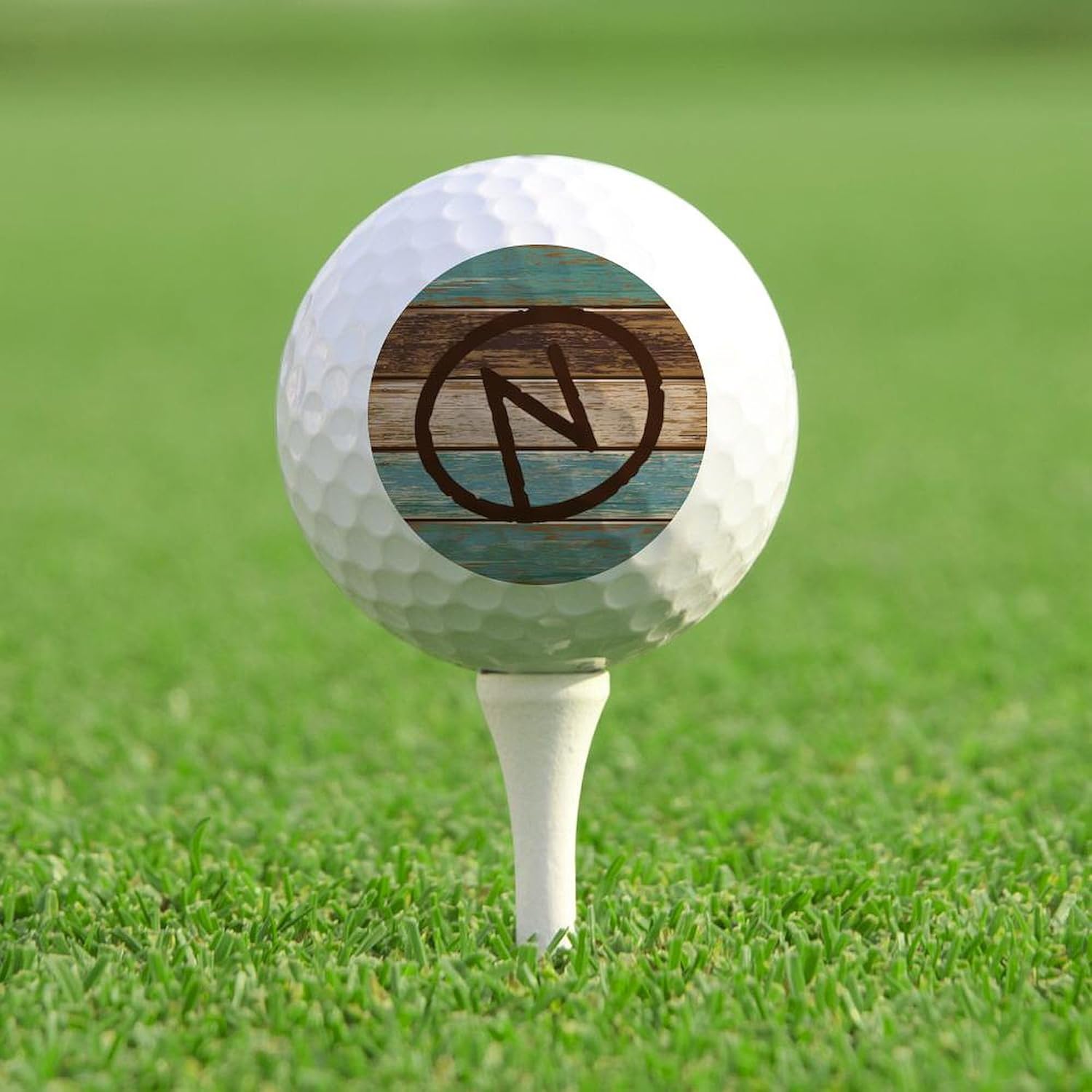 CafePress Branding Iron Letter N Wood Novelty Golf Balls (Pk of 12)