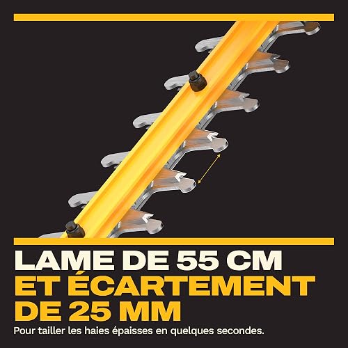 DEWALT Taille-haie 18V XR 55cm 25mm Machine Nue, DCMHT564N-XJ - 4