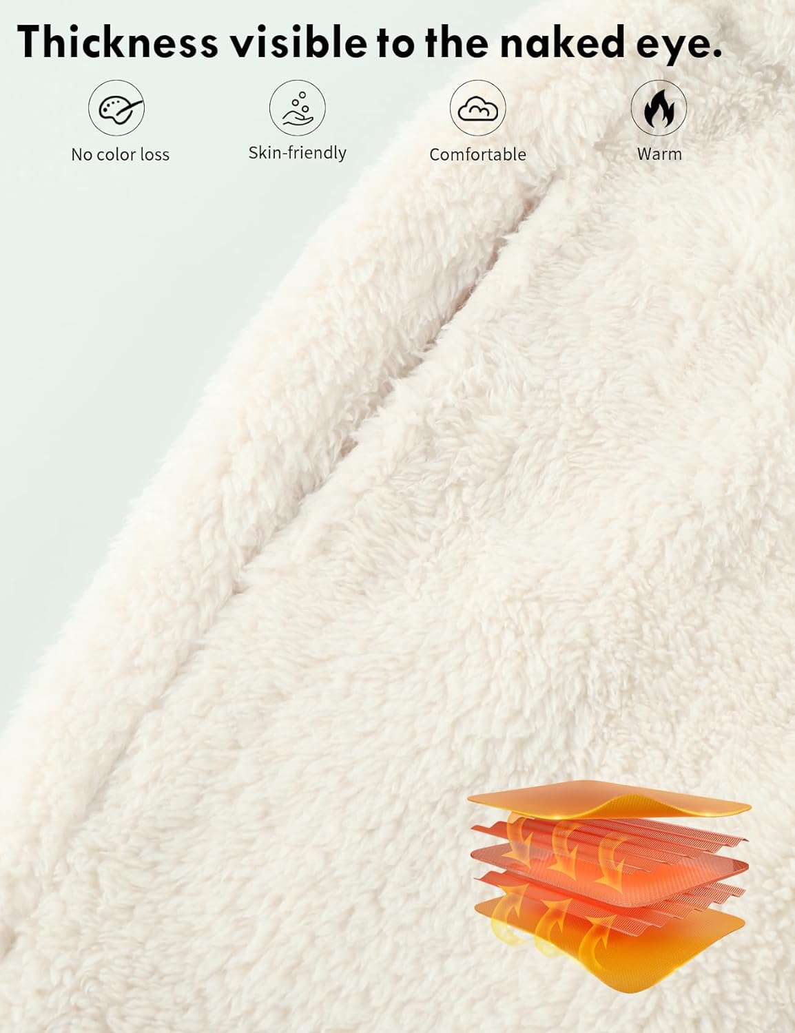 Gihuo Women' s Fluffy Pajamas Set Fleece Pullover Pants Loose Plush Sleepwear 2 Piece Pjs Set Warm Loungewear Fuzzy - Image 6