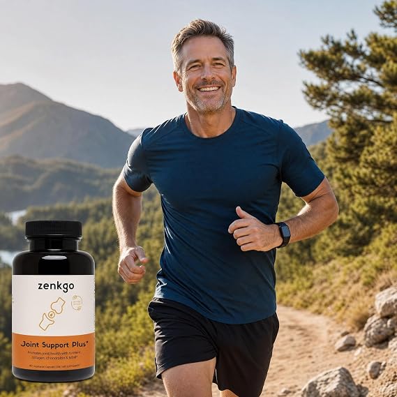 Zenkgo Advanced Joint Support - Chondroitin Sulfate & Collagen Joint Supplement for Active Seniors, Outdoor Hikers & Knee Pain Relief - Better Than Glucosamine for Cartilage Health, 60 Caps