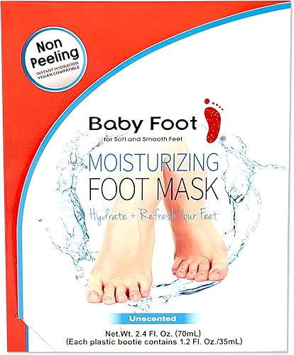 Miniatura 2 de Baby Foot Mascarilla humectante sin perfume que no se despega – Hidrata y Refesh en 15 minutos – Tratamiento sin dolor en los pies – Para hombres y