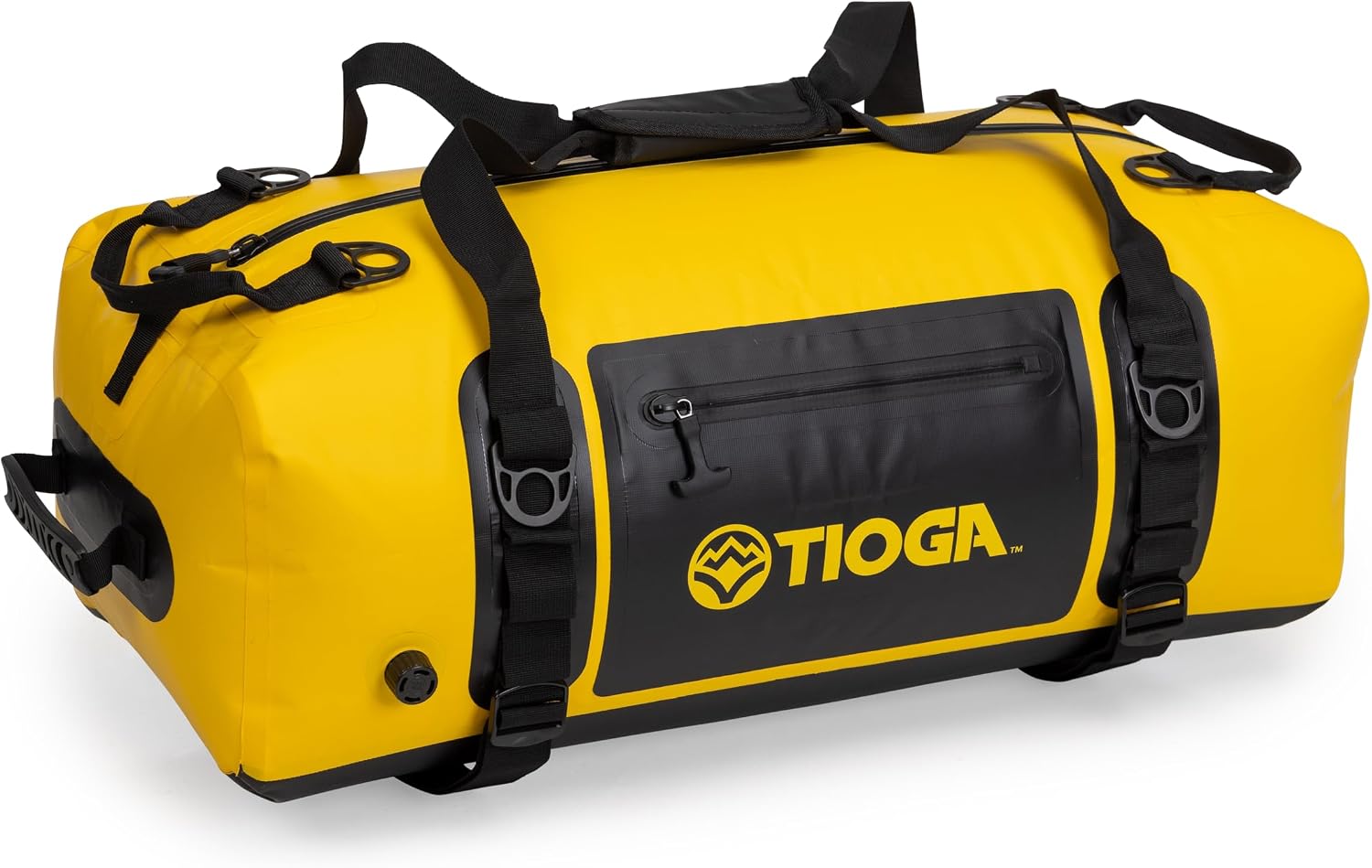 TIOGA Dry Duffel Bag, IPX6 Waterproof Rating, Rugged Construction, Gear Hauling for Boating, Water Sports, and Outdoor Adventures, Large / 75L, Yellow