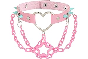 Colorful Pastel Goth Gothic Choker Punk Necklace
