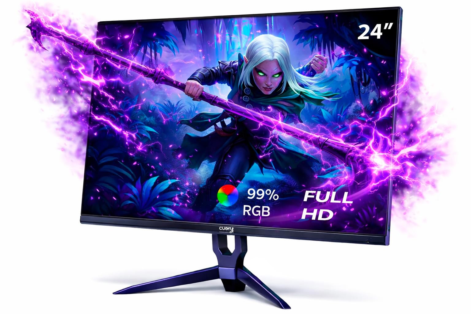 Front view of the assembled CUORY 24-inch monitor.