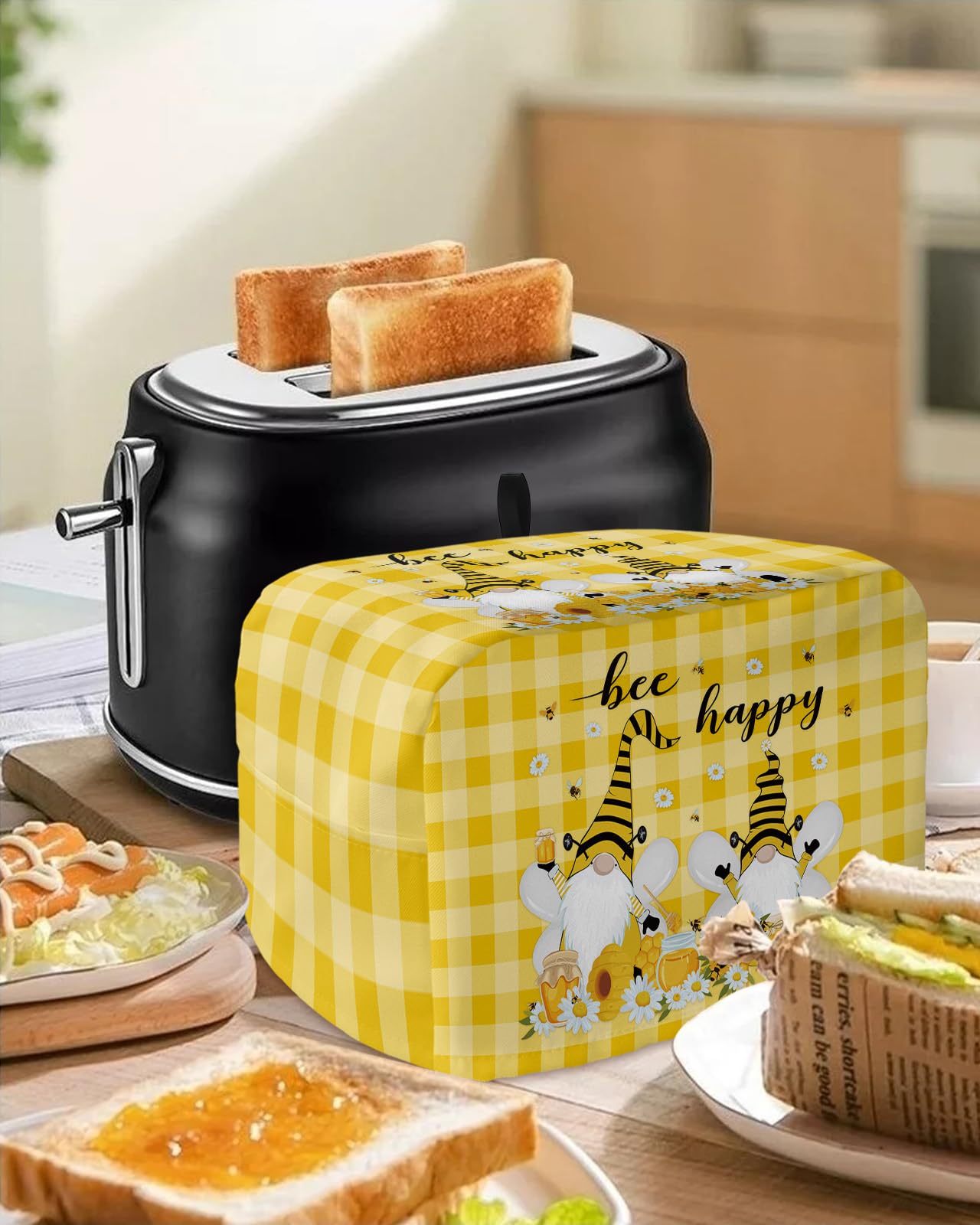 Amazon.co.jp: トースターカバー 2スライス、ハチミツノーム デイジー