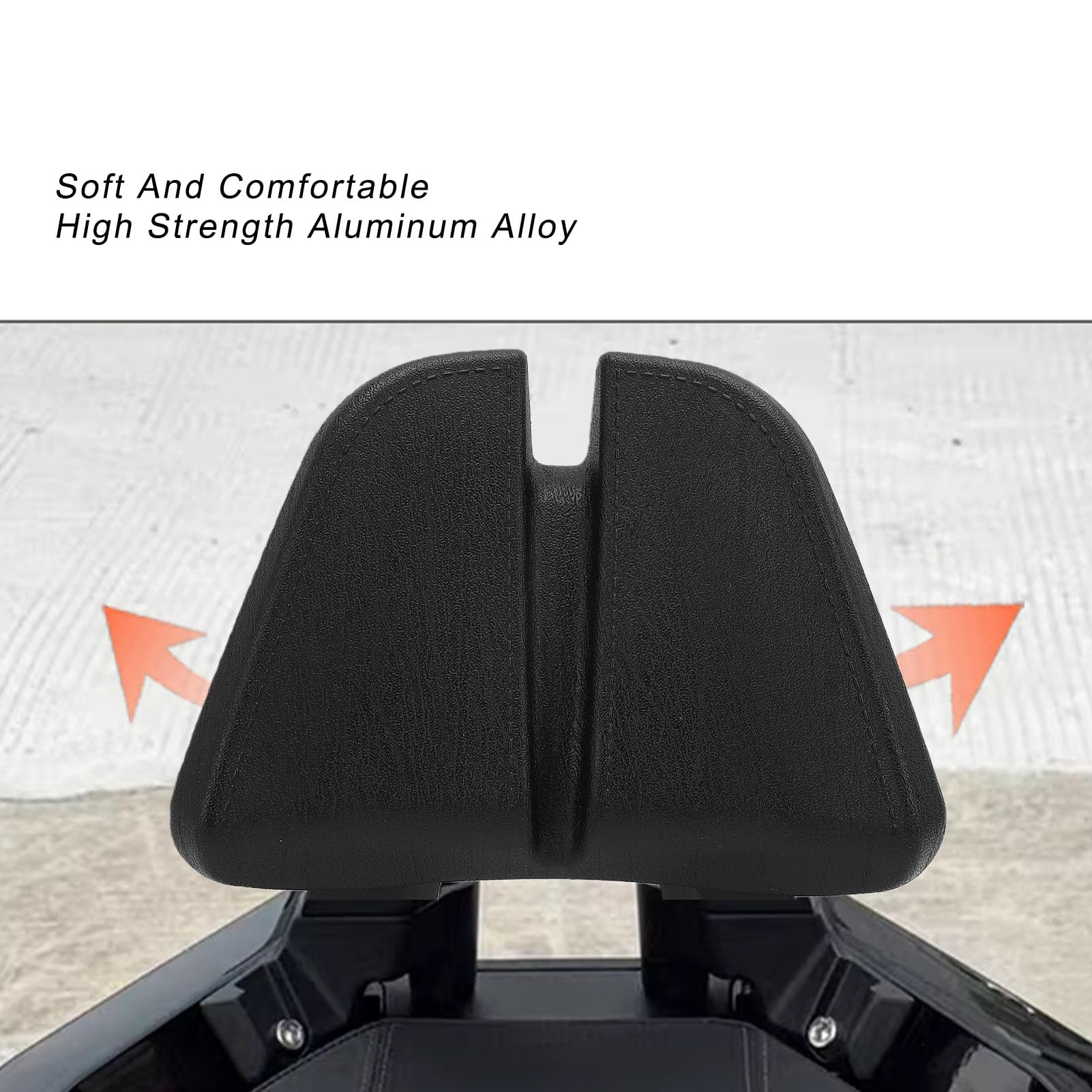 Aramox Schienale Passeggero Sissy Bar per Moto Schienale Posteriore in Lega di Alluminio con Cuscino in Spugna Design Ad Alta elasticità per la Sostituzione dei Motociclisti 368G 2024 2025 2026