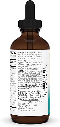 Vista 7 de Source Naturals Wellness Fórmula líquida de resistencia a las hierbas con equinácea, coptis y yin chiao apoyo inmunológico, 4 onzas líquidas