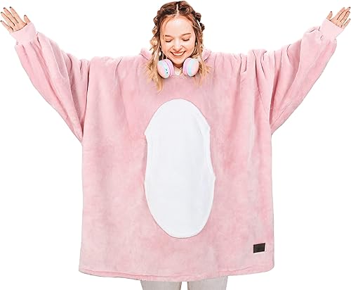 Miniatura 3 de Solaris - Sudadera tipo manta con capucha, cálida, supersuave y acogedora, de sherpa, para mujer, con bolsillo grande, el mejor regalo para tu