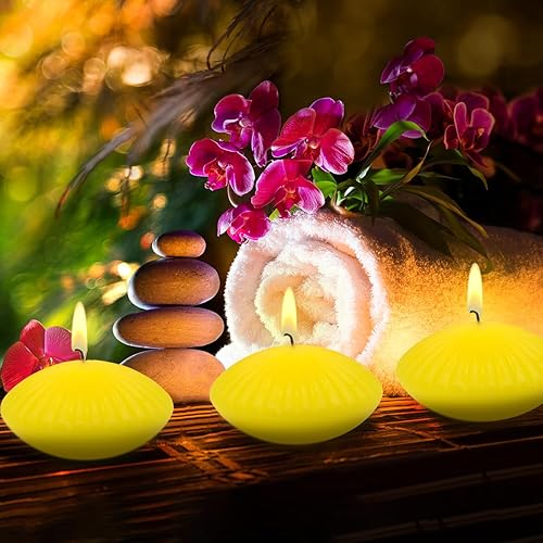 Miniatura 9 de Velas flotantes rosas para jarrones cilíndricos, paquete de 24 velas de agua de 2 pulgadas para centros de mesa en bodas, cenas, fiestas,