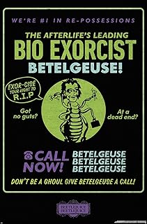 Beetlejuice Beetlejuice - Bio Exorcist Wall Poster, 34L" x 22.4W", Unframed Version