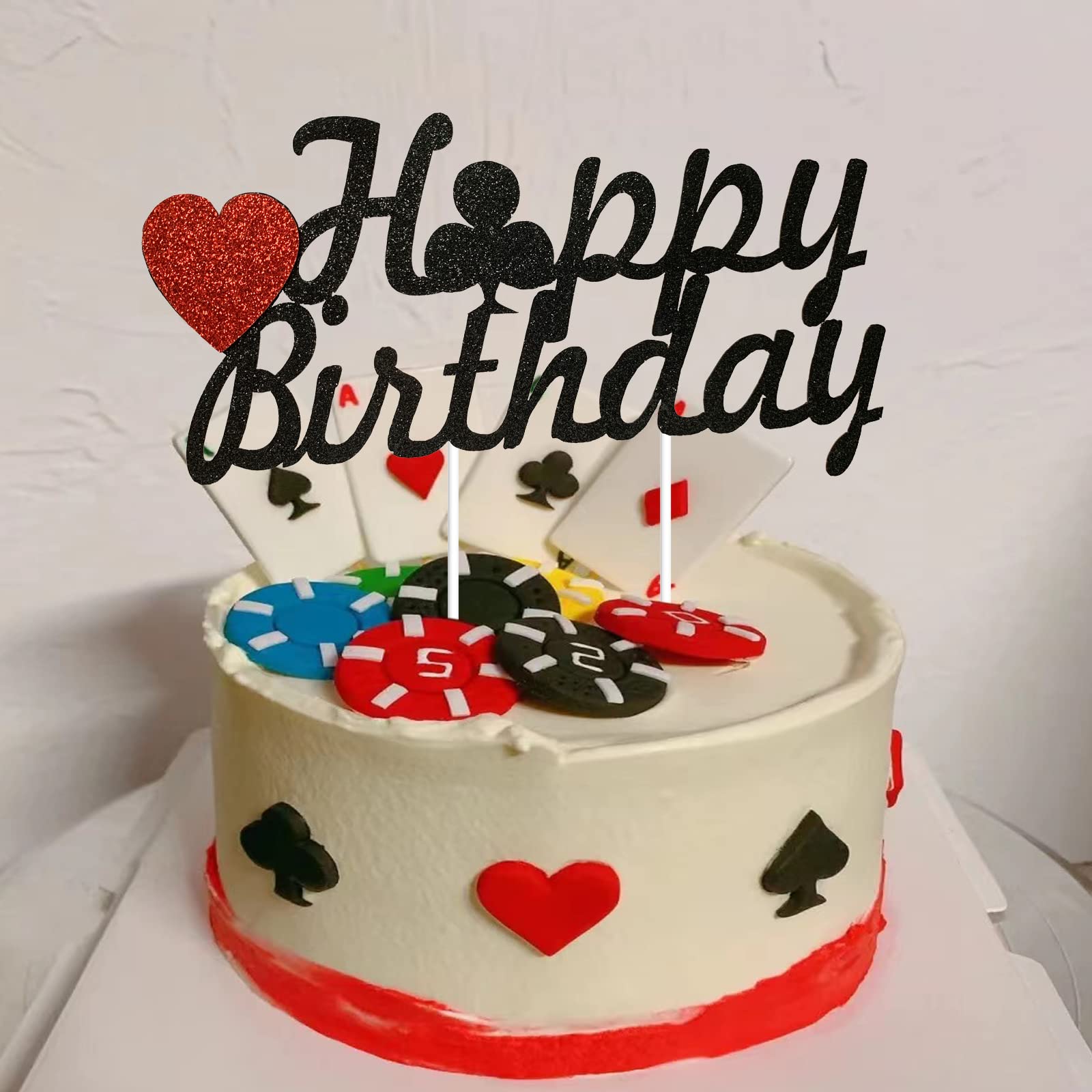 Toppers Cupcakes Poker Decoración Tarta Casino Arthsdite - Temática Póker Cumpleaños  Fiesta Temática Casino Pastel, image size:1600x1600