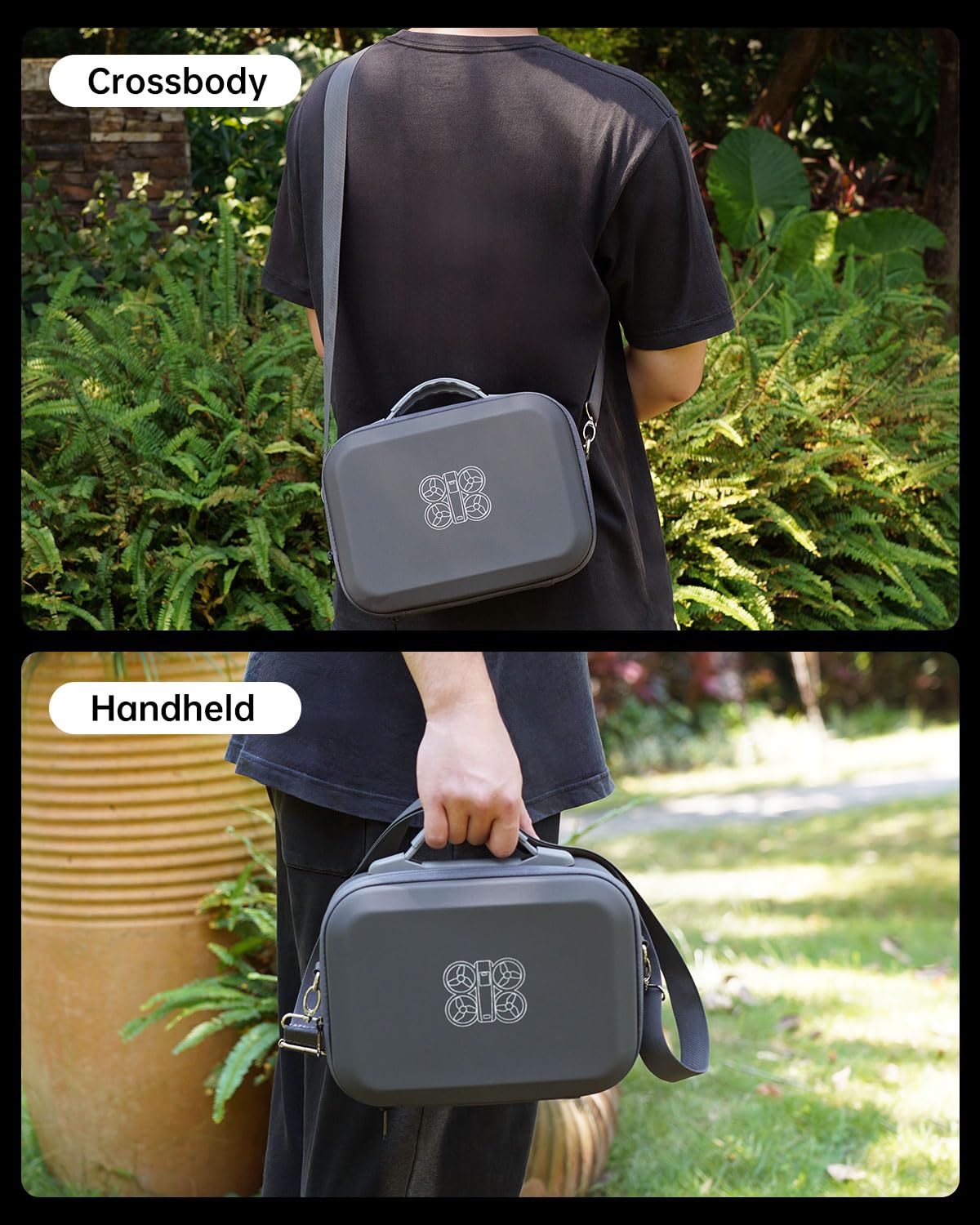 LKTOP Carrying Case for DJI Neo 1 y More Combo, Portable PU Leather Shoulder Bag - Image 3