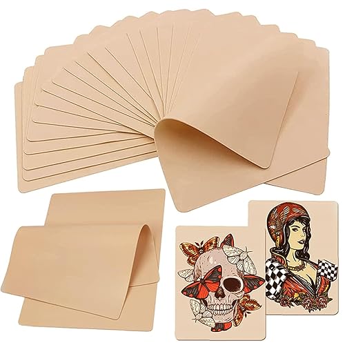 Miniatura 8 de Hojas para práctica de tatuaje Yuelong doble lado 10hojas de 8x 6 pulgadas pieles para práctica de tatuaje para juegos de suministros de tatuaje