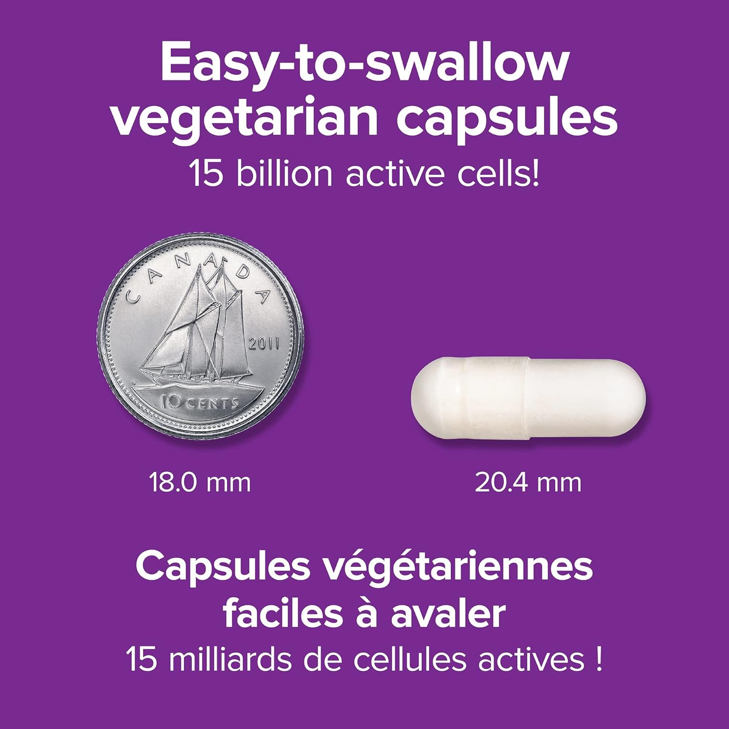 Webber Naturals Probiotic Adult 50+, 15 Billion Active Cells, 10 Probiotic Strains, 30 Capsules