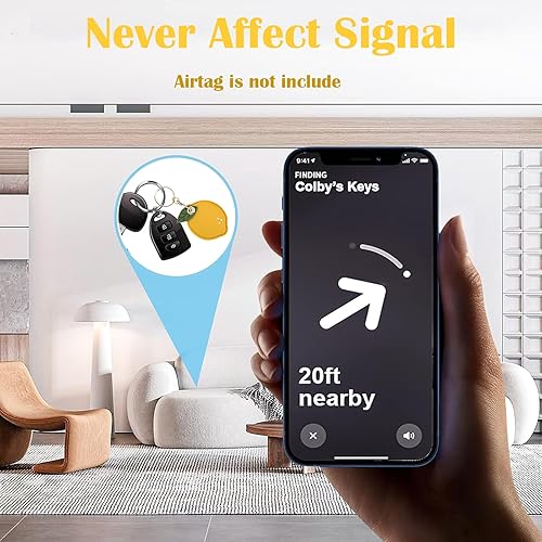 Miniatura 135 de Funda de cuero para llavero para Apple Airtag, funda protectora de AirTag con anillo para llavero, funda antiarañazos para llaves
