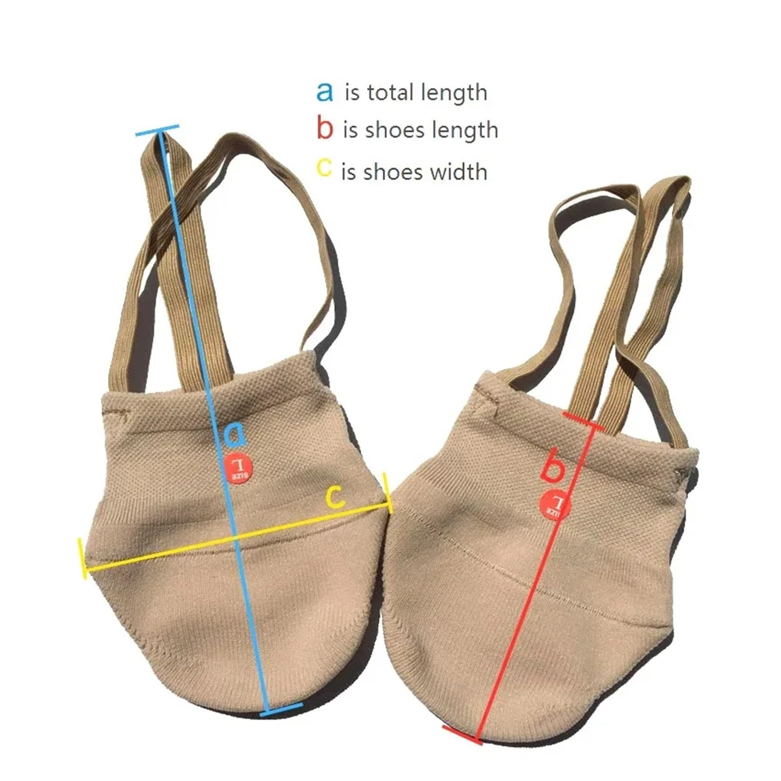 Punteras Gimnasia Ritmica Zapatillas de gimnasia, zapatillas rítmicas, calcetines deportivos, salón, gimnasio, zapatos baile elásticos, punto
