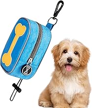 Suporte para saco de cocô | Titular de saco de cocô de cachorro padrão de osso | Dispensador reutilizável para coleira com acessórios para animais de estimação para viagens, caminhadas, Weeyutix