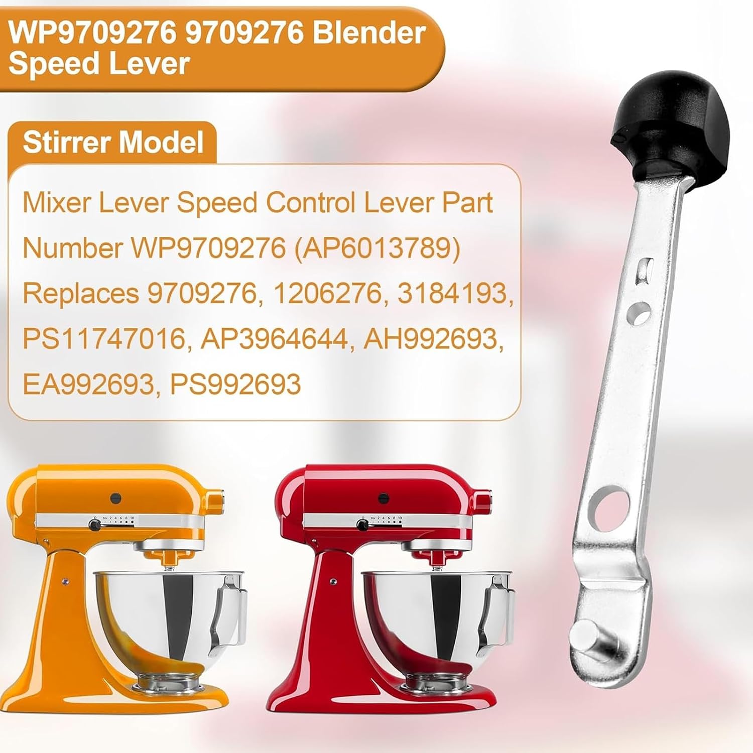 Stand Mixer Speed Levers Exact Replacement Control Replacement Metal Texture for Part Numbers