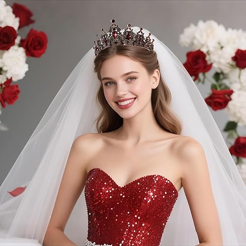 Miniatura 192 de Kamirola - Corona de reina y tiaras corona de princesa para mujeres y niñas, diademas de cristal para novia, princesa para bodas y fiestas (01)