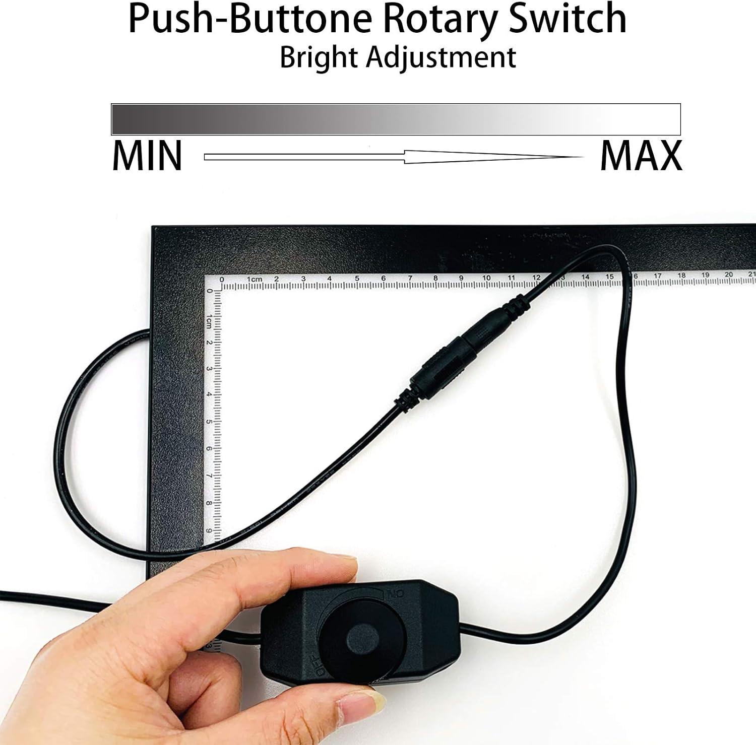 Cozonte A2 Large Tracing Light Box, 25.6X18.9 inches Aluminium Frame Super Thin A2 Light Pad, Stepless Adjusted Dimmable Brightness Light Board with Clips
