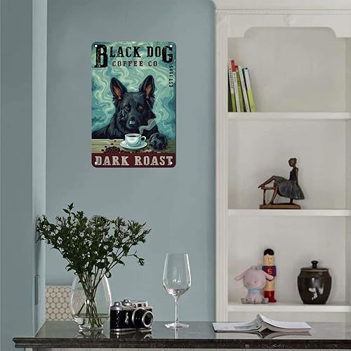 Miniatura 6 de Letrero de calavera de cuervo, divertido letrero de metal para decoración de pared para el hogar, bar, cafetería, cocina, garaje, 12 x 8 pulgadas