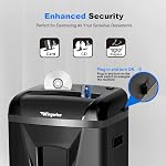 Wingwise P-5 High-Security Micro-Cut Shredder (2x12mm, 58dB) – 9 Sheets, 2.4m/min, Shreds CDs/Credit Cards, 5.8Gal Bin for Home/Office | P-5, 10 Mins Runtime, 5.8 gal, Shreds CDs & Credit Cards