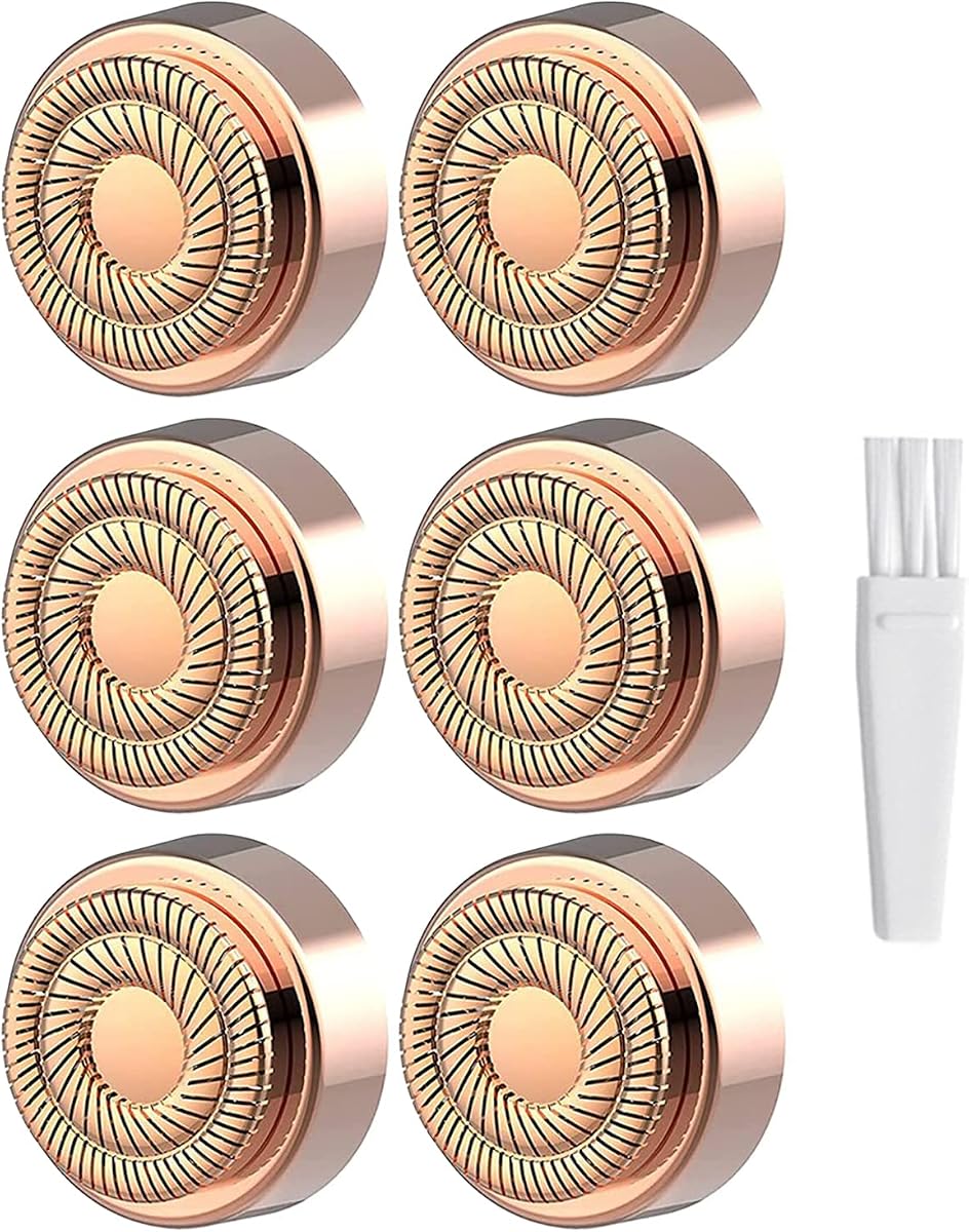 Cabezales de repuesto de generación 2 para herramienta de depilación impecable, 6 unidades | Cuchillas de doble anillo para dispositivo Old Flawless Gen 2, cabezal de repuesto para afeitadora de vello facial para mujer, cabezales de repuesto Gen 2