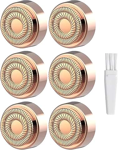 Generation 2 Replacement Heads for Flawless Finishing Touch Hair Removal Tool for Women, Double Ring Blades for Gen 2 Device Old Flawless, 6 Count