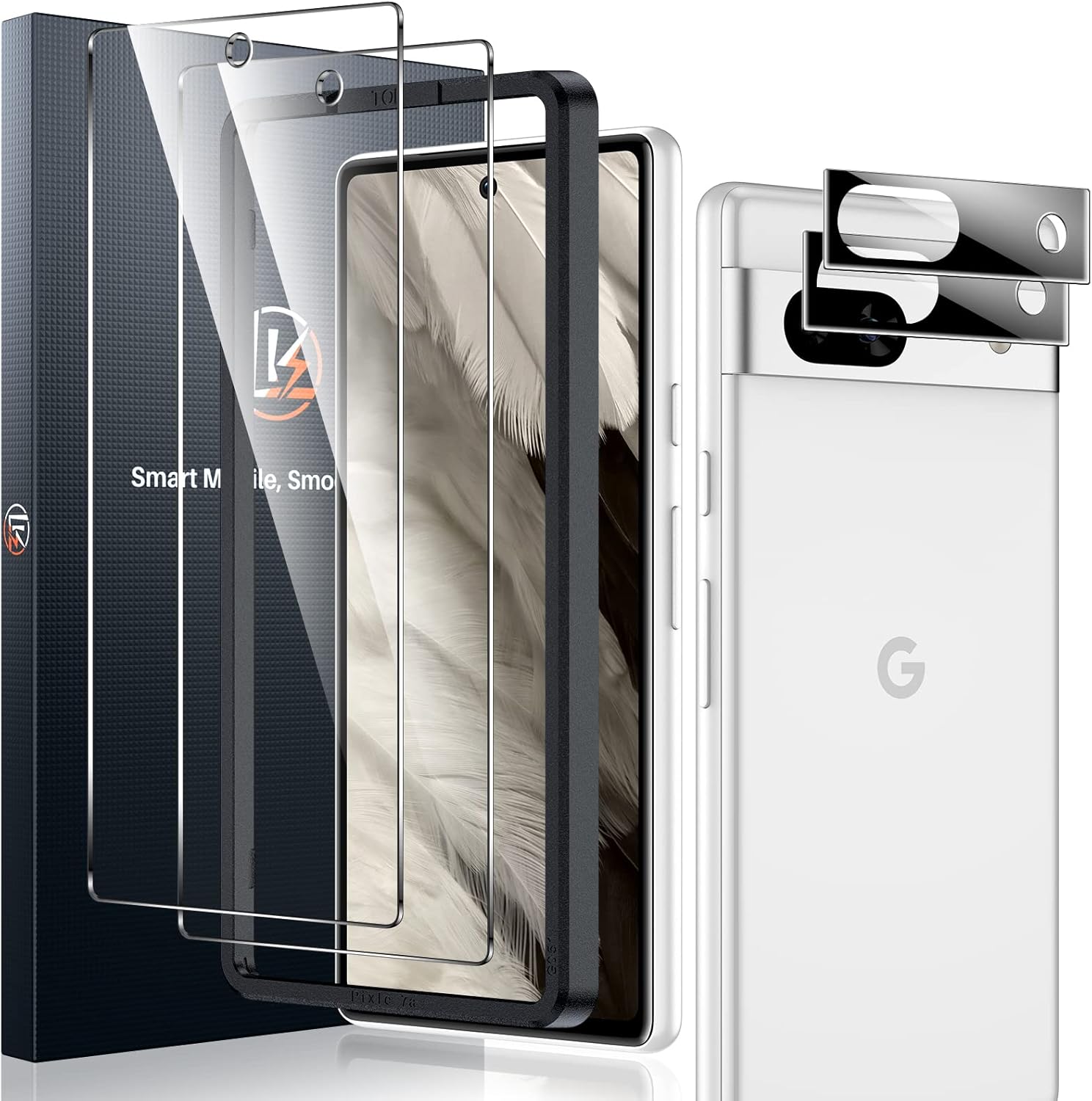 ELYCO Schutzfolie Set Für Google Pixel 8 Pro - 3x Display & 3x Kamera Schutz