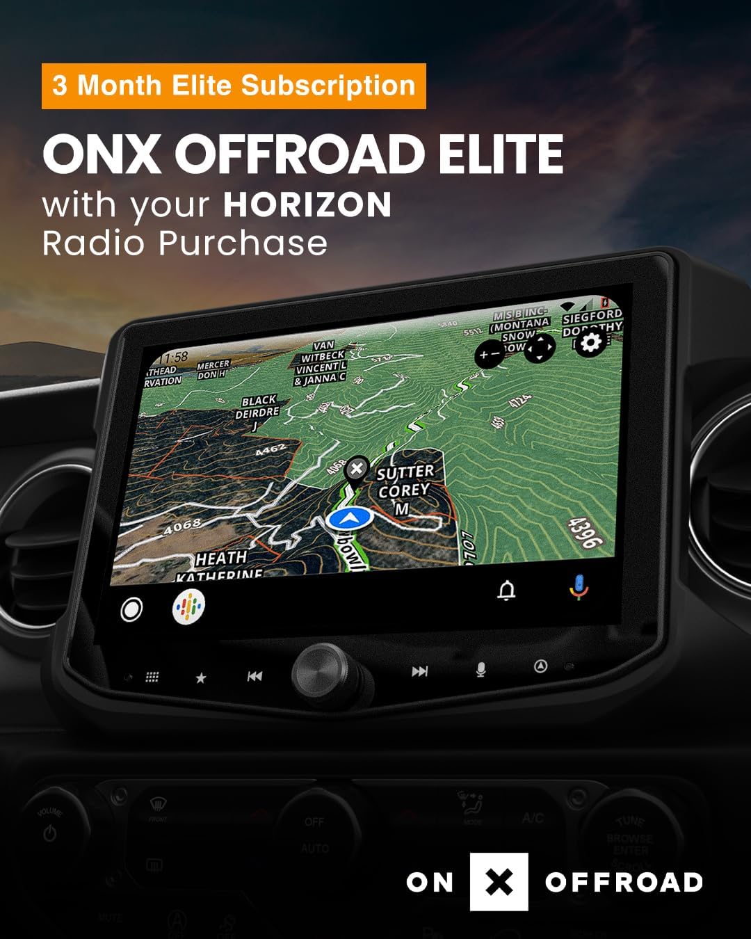 Stinger HORIZON10 with ONX Offroad Elite subscription offer