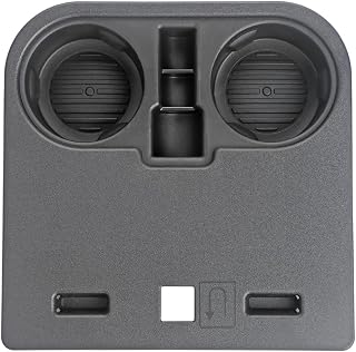 ZONFANT Front Console Cup Holder, Drink Bottle Holder Under Front Seat Bottom Compatible with 2015-2020 Ford F150, 2017-2022 F250 F350 F450 Super Duty, Replace#HC3Z-2813562-AB