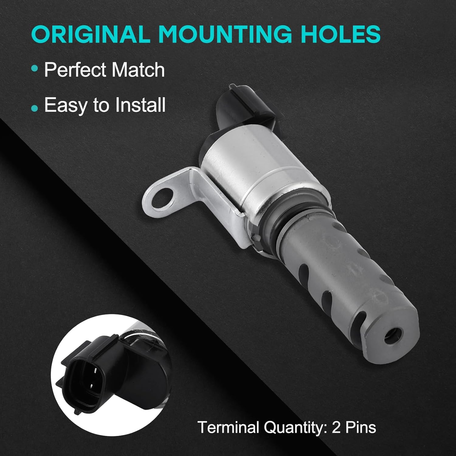 153300T010 OCV Oil Control Variable Valve Timing VVT Solenoid 2PCS For 2009-2020 Toyota Avalon Camry Corolla Highlander Plug-In RAV4 Sienna Venza,For Lexus CT200h ES300h GS200t 2.0L 2.5L 2.7L