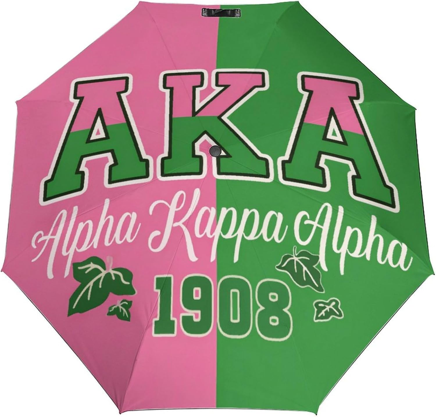 Sorority Folding Umbrella for Women Greek Letter Travel Umbrella
