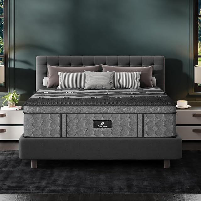 King Size Mattress 14 Inch, Upgraded Luxury Hybrid King Mattress in a Box | Hotel-Level Design, Cooling Gel Memory Foam & Zoned Pocket Spring, Back Pain Relief, Edge Support, Certified Safe, 365-Trials