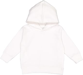 RABBIT SKINS Toddler Fleece Long Sleeve Hooded Pullover Sweatshirt with Side Seam Pockets