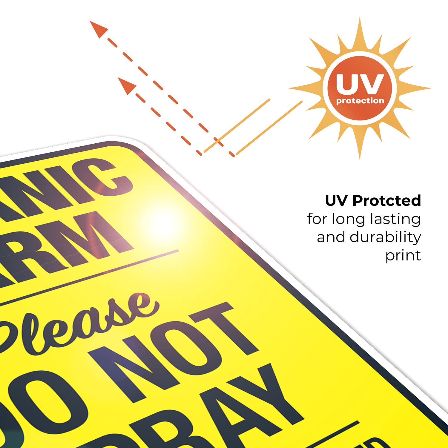 Organic Farm Please Do Not Spray Watch Wind Speed and Direction Sign, 18x24 Inches, Rust Free .063 Aluminum, Fade Resistant, Made in USA