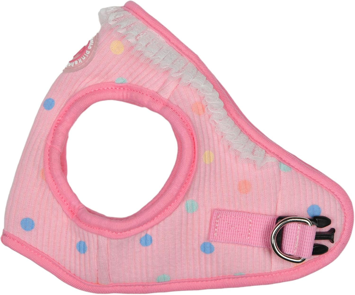 Pinkaholic New York Priya Vest Dog Harness (Step-in) Fashionable Cute Spring Summer Harness for Small Dogs, Pink, Medium