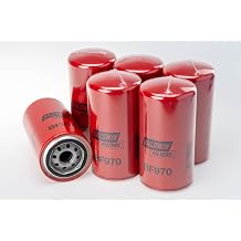 Baldwin BF970 Spin-On Fuel Filter Heavy-Duty 1-14 Thread, 3 11/16 OD 7 1/8 Length Replaces Caterpillar 1P2299, Wix 33352, Donaldson P557440 & FF185 Pack of 6