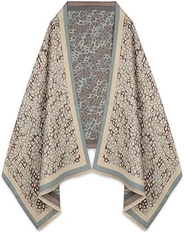Scarfs for Women Pashmina Silky Shawl Wrap for Evening Dressing Blanket Open Front Poncho Cape