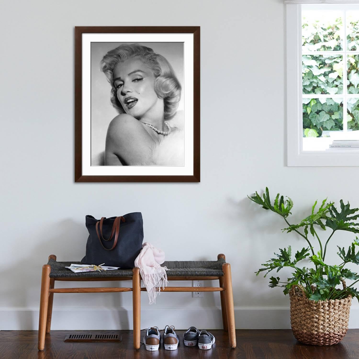 Amazon.com: ART.COM Wall Photo Marilyn Monroe, Mid 1950s on Brown
