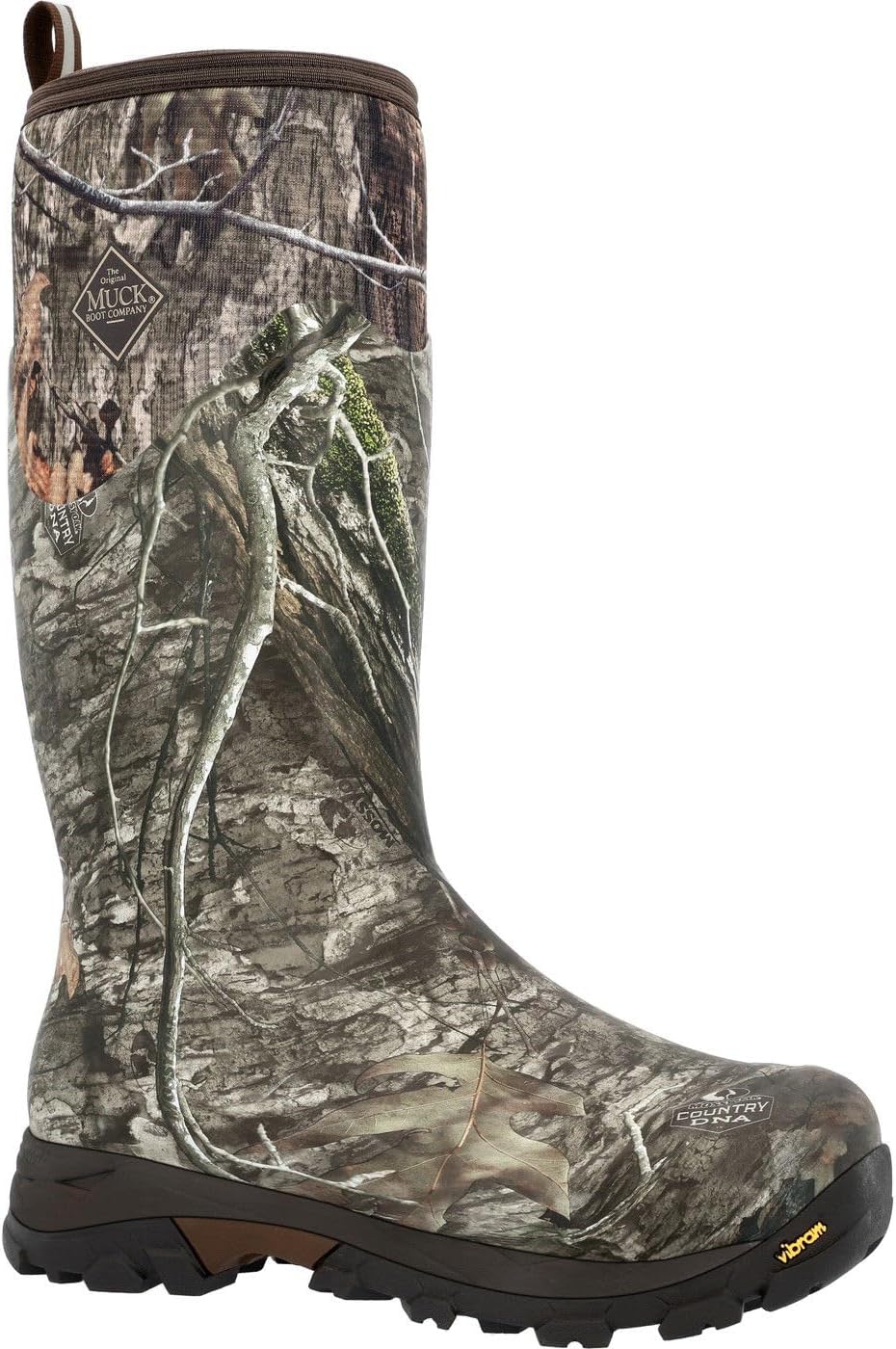 MUCK Men's Mossy Oak® Country DNA™ Woody Arctic Ice Tall Boot + Vibram AGAT